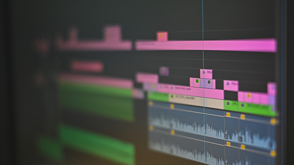 timeline in Adobe Premiere Pro video editing software