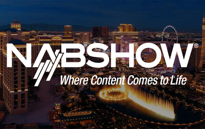 NAB Show logo and las vegas skyline