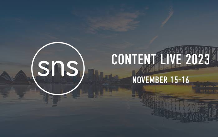 SNS at Content Live 2023