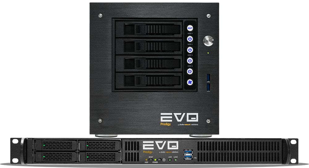 EVO Prodigy Desktop and EVO Prodigy 1U shared storage servers